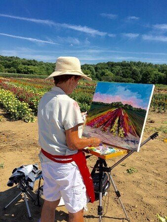 Painting at The Flower Lady property Pack Road!